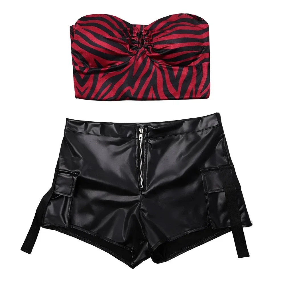 Nikki's Freaky Red Zebra Set