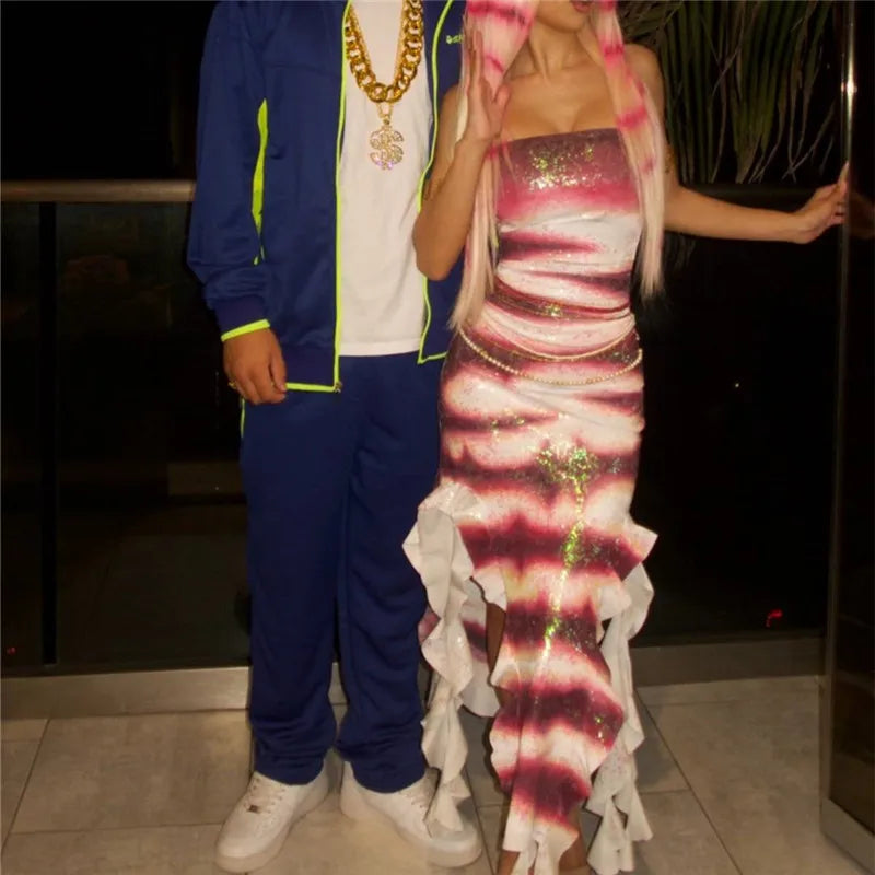 Lola's Ruffle Fish Tail Dress